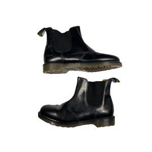 dr martens black leather chelsea men made in england uk10 us11